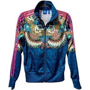 ADIDAS ORIGINALS X FARM BORBOMIX Colorful Full Zip Track Jacket Butterfly Small